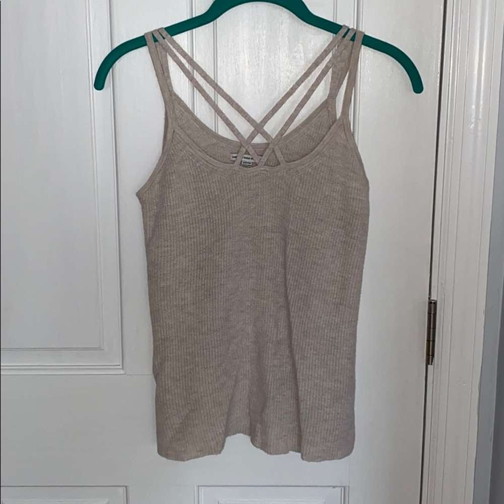 Strappy sweater tank